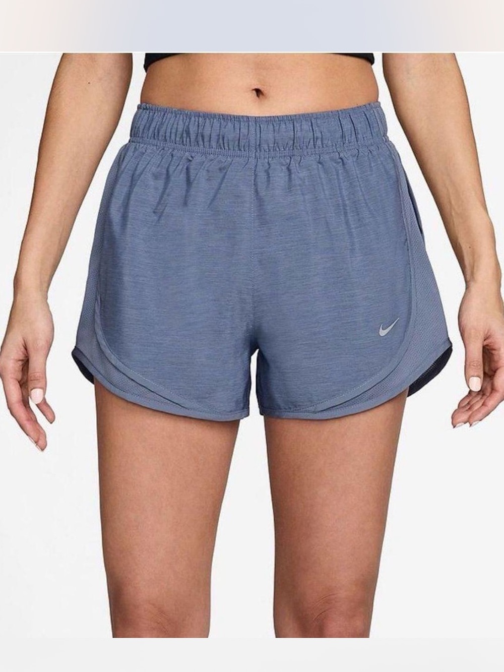 Nike Tempo Running Shorts Women Gray Blue XS